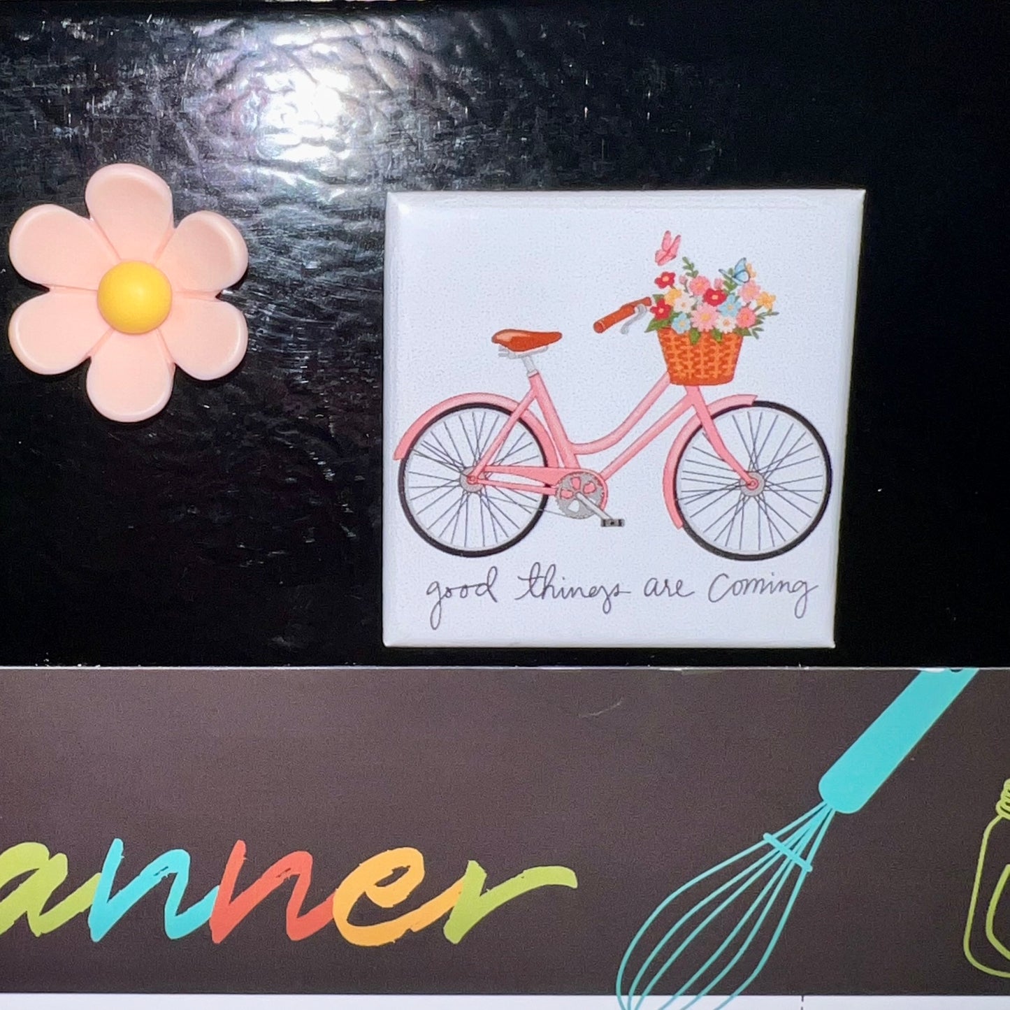 Good Things Are Coming Bicycle Magnet
